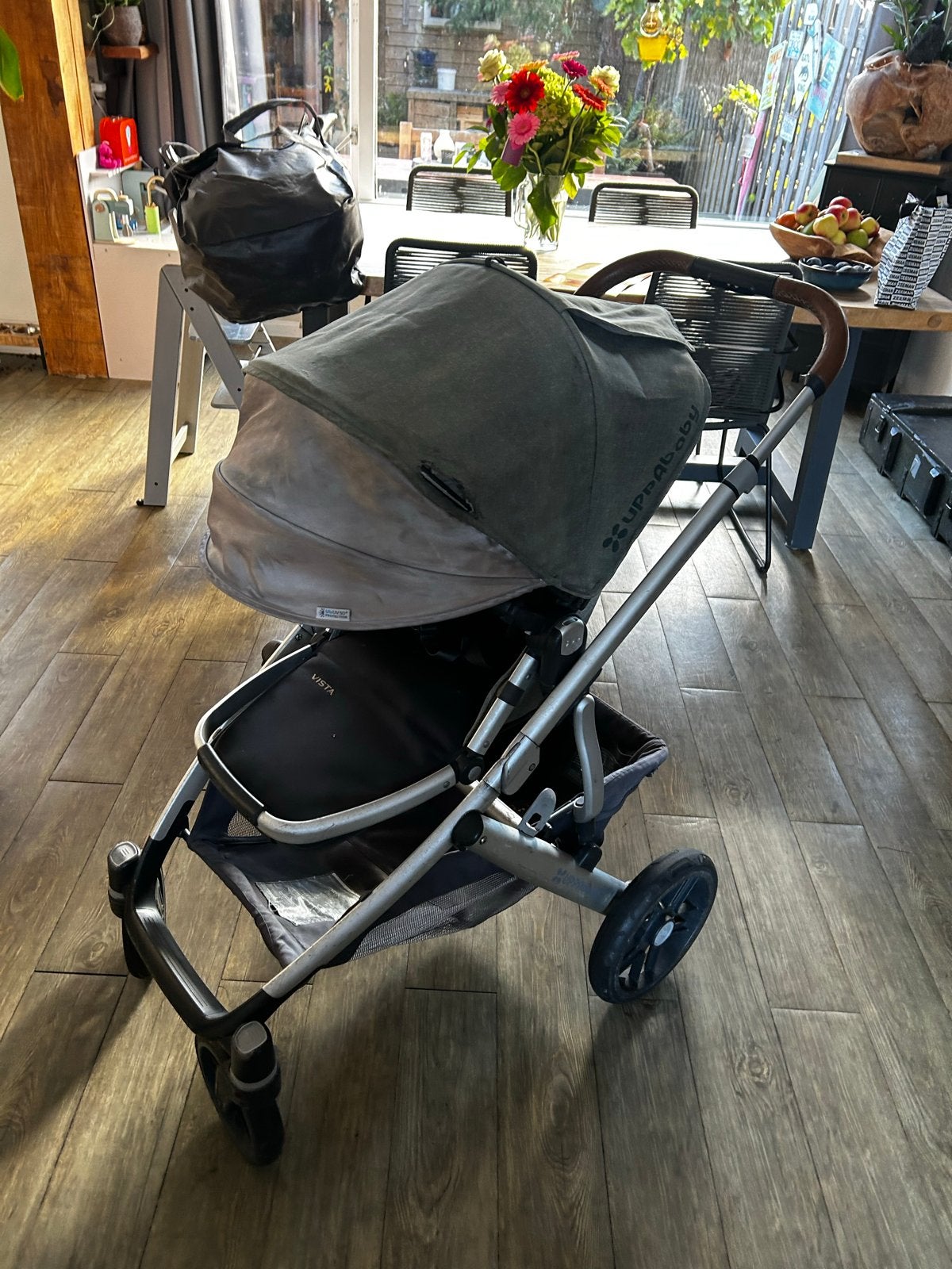 UPPAbaby Vista kinderwagen, set compleet, Overige merken, Gebruikt, Ophalen of Verzenden, Combiwagen