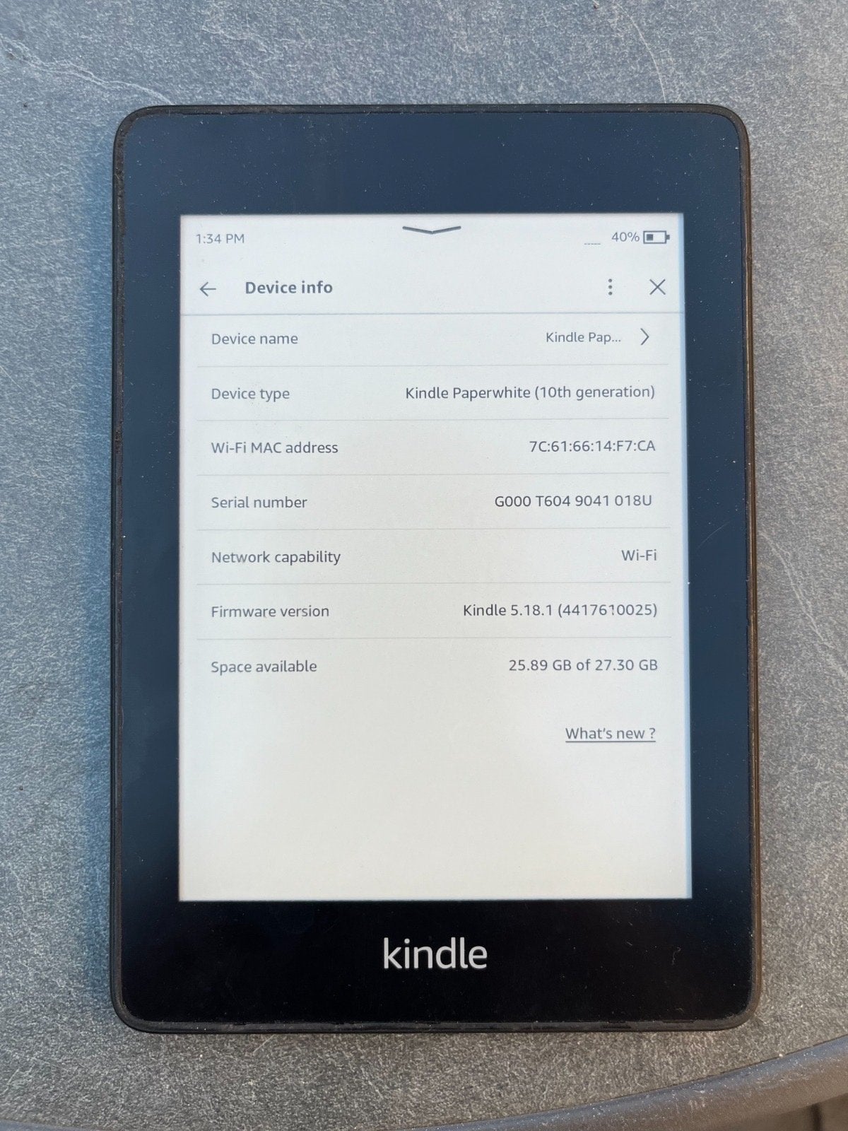 Kindle Paperwhite (10e generatie) - 32GB, Ophalen, Gebruikt