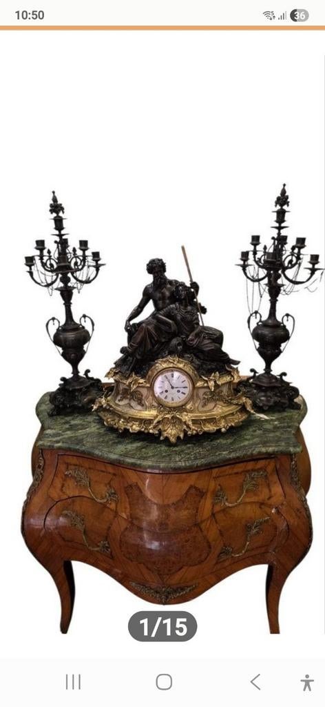 Super groot bronzen klokkenstel, Antiek en Kunst, Ophalen