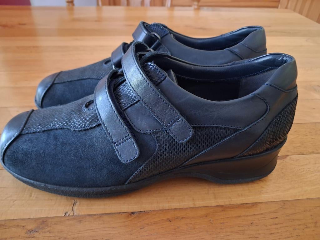 Xsensible donkerblauwe dames klitteband schoenen  maat 39, Ophalen of Verzenden, Nieuw, Blauw, Sneakers of Gympen