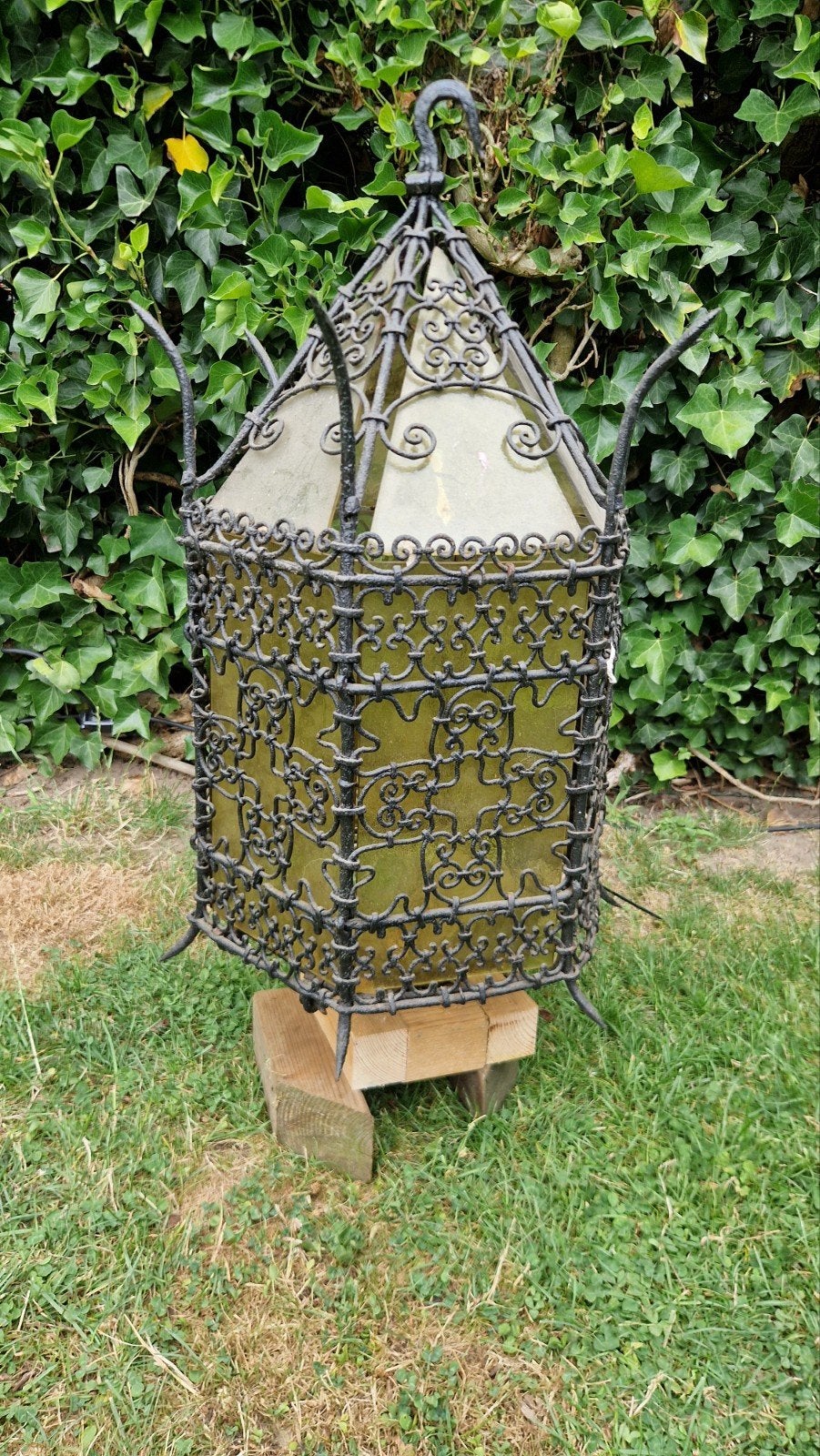 antieke smeedijzeren hal tuinlamp verlichting, Ophalen, Hanglamp, 50 tot 250 watt, IJzer