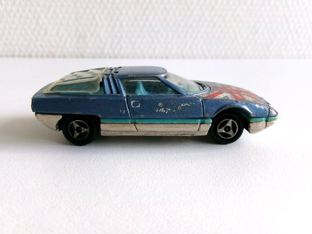 Citroën GS Camargue blauw 1:55 Majorette (geen ovp), Ophalen of Verzenden, Gebruikt, Auto