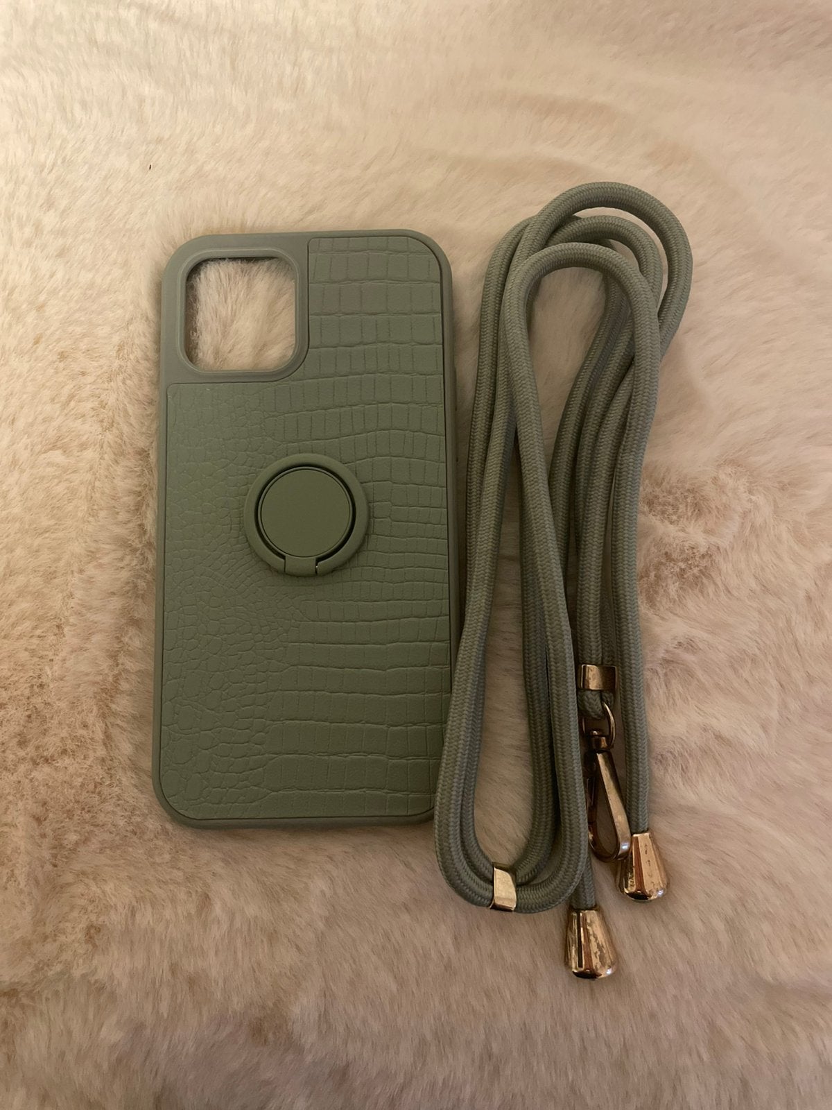 telefoonhoesje met koord iphone 12, Kunststof, Met koord, Hoesje of Tasje, Ophalen of Verzenden