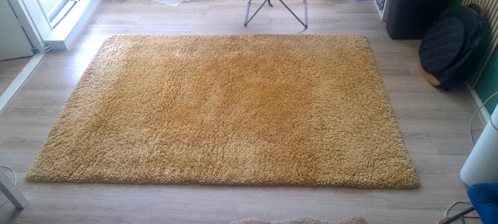 Vloerkleed Luxury okergeel - 160x230 cm, Ophalen, Geel, 150 tot 200 cm, 200 cm of meer