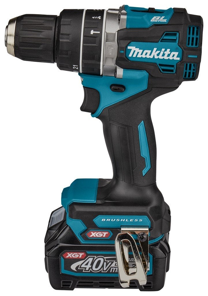 Makita XGT 40V Klopboor/schroef + 2.0ah accu en snellader.