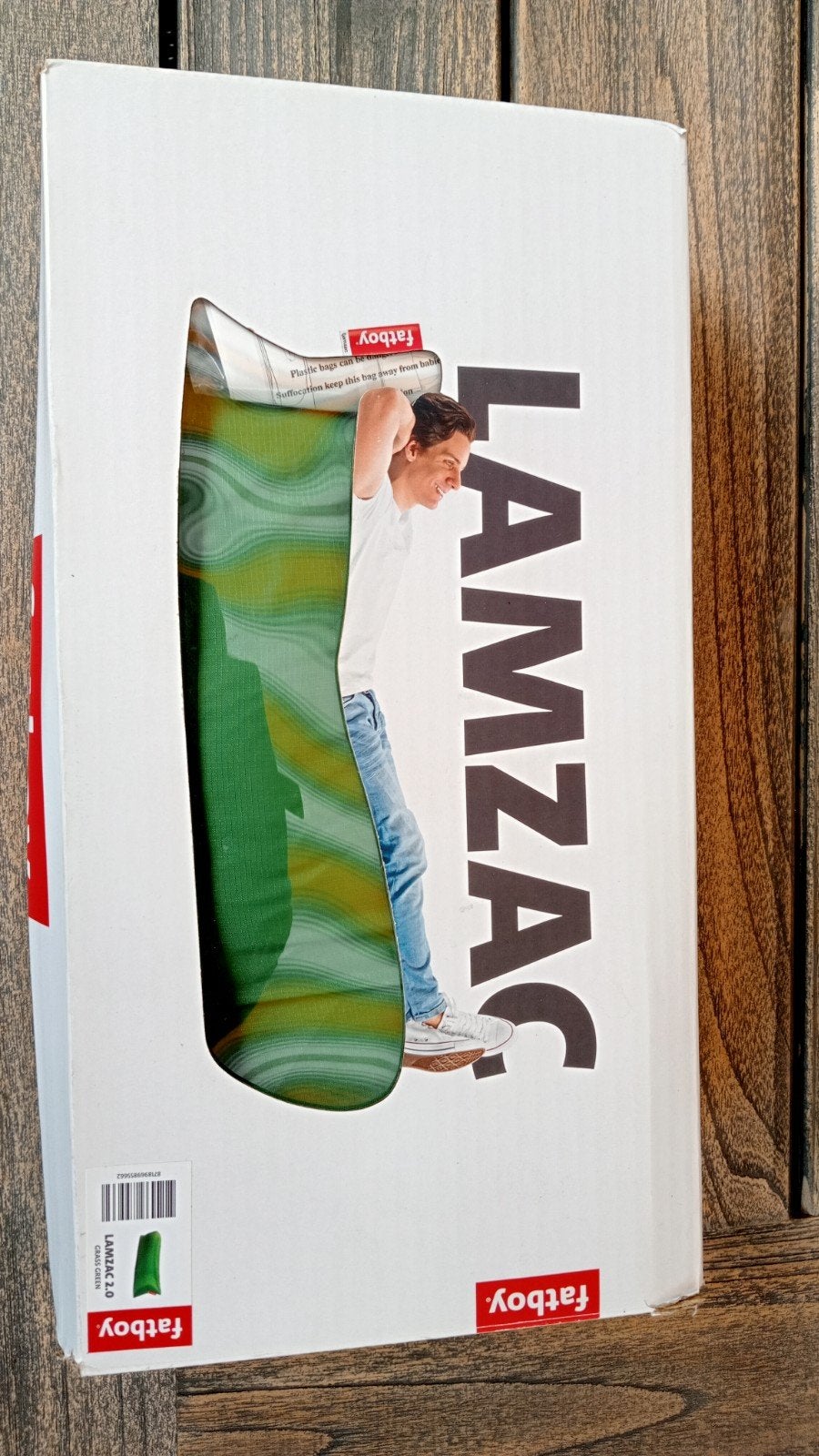 Fatboy Lamzac  zitzak - Groen, Ophalen, Zo goed als nieuw, Groen, Zitzak
