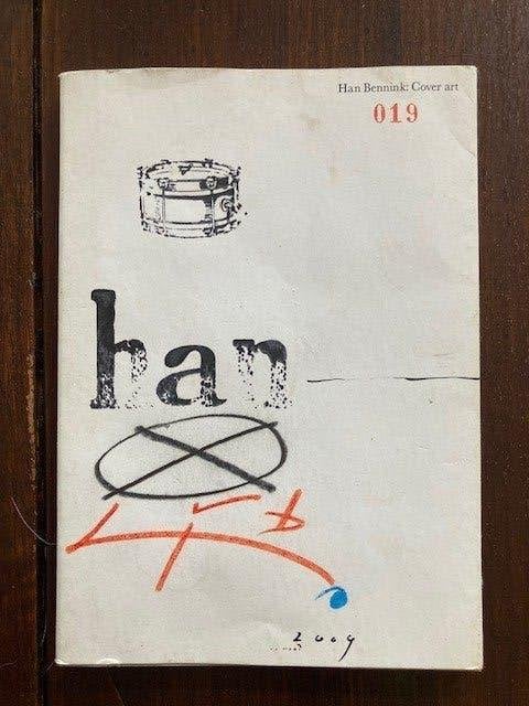 publicatie Han Bennink: Cover art, Gelezen, Grafische vormgeving, Ben van Melick, Ophalen of Verzenden