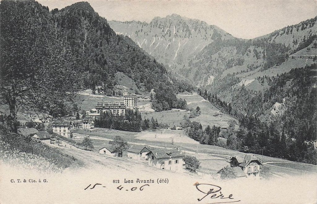 702-455-013 Les Avants, Verzenden, Voor 1920, Overig Europa