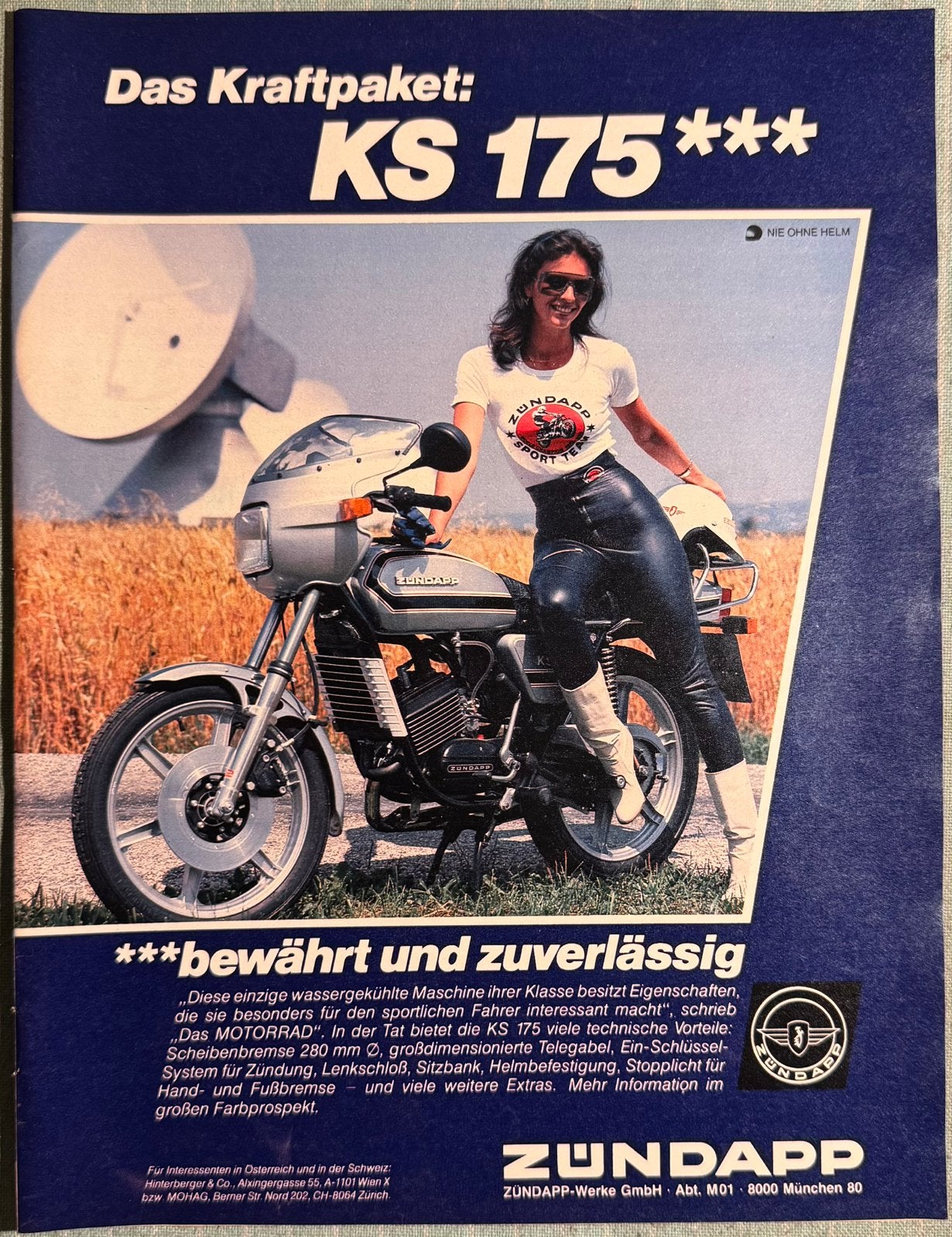 Advertentie Zündapp KS175, Verzenden, Zo goed als nieuw, Motoren