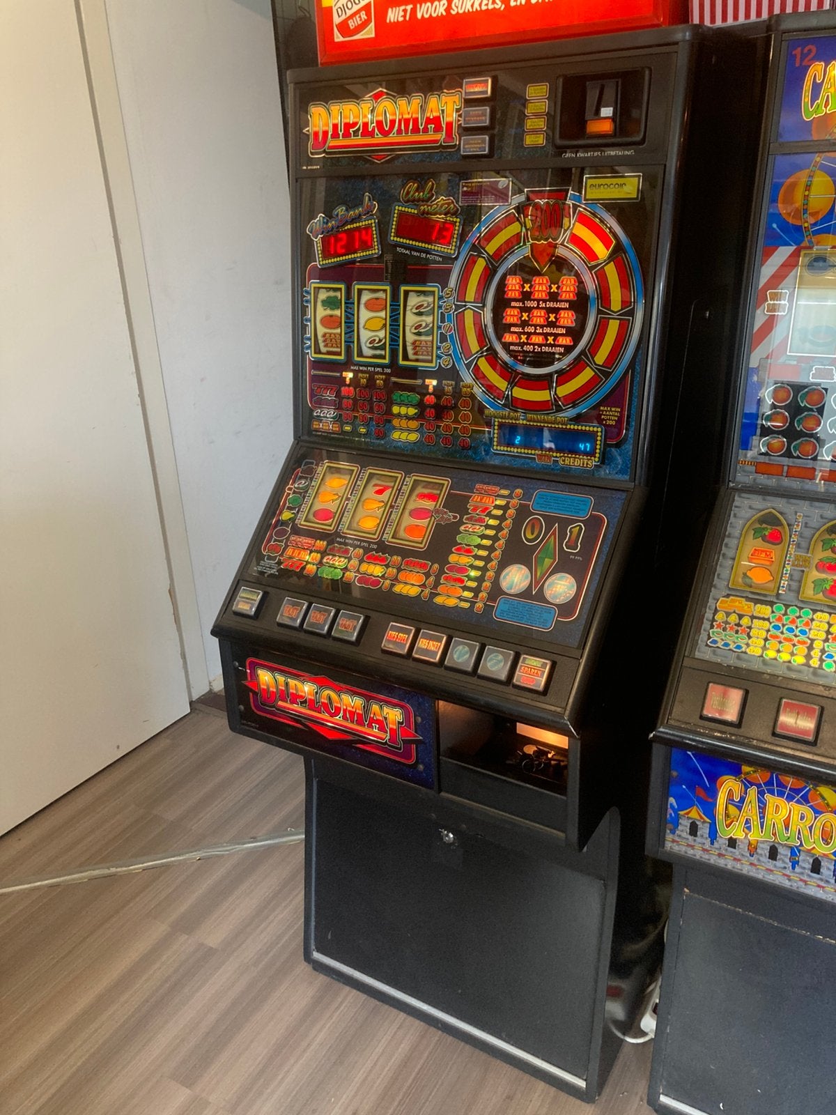 Diplomat gokkast - 1999 - eurocoin - gereviseerd op euro, Verzamelen, Automaten | Gokkasten en Fruitautomaten, Euro, Ophalen, Zo goed als nieuw