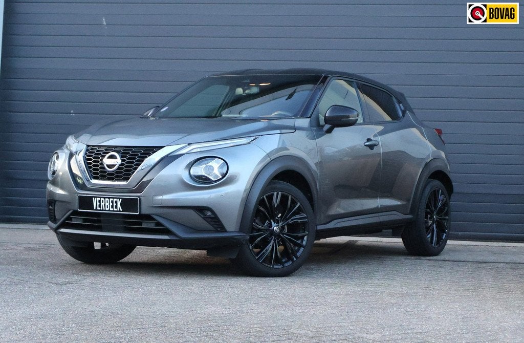 Nissan Juke 1.0 DIG-T Enigma Luxe/Camera/Carplay/PDC/Adap-cr, Auto's, Zwart, Origineel Nederlands, Bedrijf, SUV of Terreinwagen