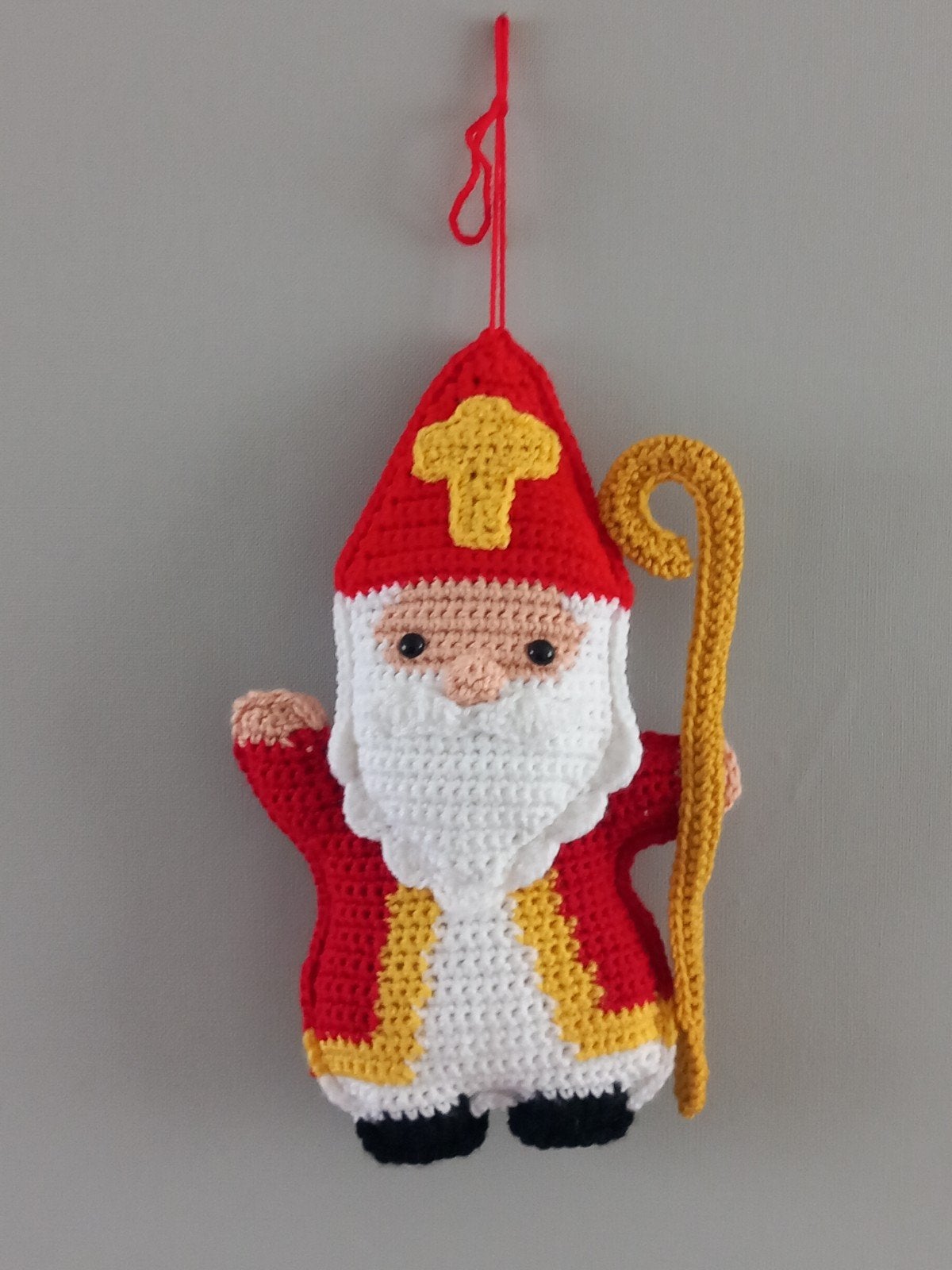 Sinterklaas hanger/knuffel gehaakt, Ophalen of Verzenden, Nieuw