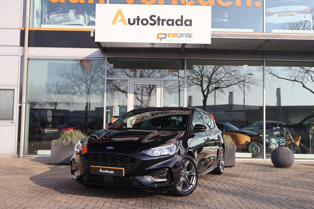 Ford Focus 1.0 EcoBoost ST-LINE 125pk I 1e eigenaar I Camera, Gebruikt, Met garantie (alle), Adaptive Cruise Control, Zwart
