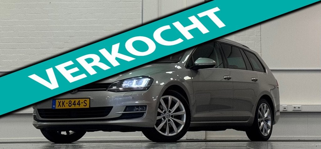 Volkswagen GOLF 1.4 TSI A/T 100% Onderhouden Adaptive Cruise, Auto's, Volkswagen, Gebruikt, 4 cilinders, Leder en Stof, Golf Variant