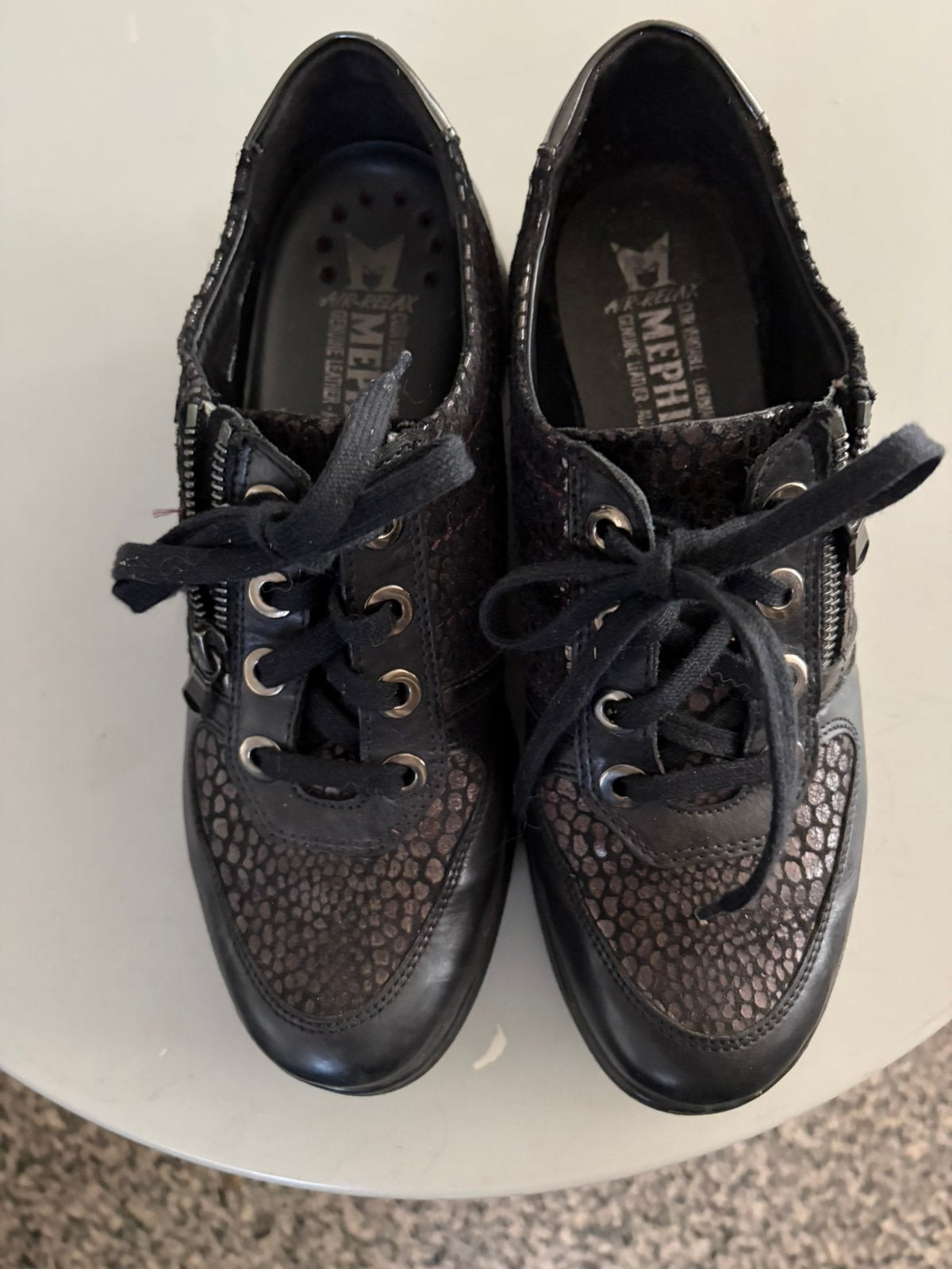 Mephisto danessneakers, veterschoenen., Kleding | Dames, Schoenen, Ophalen of Verzenden, Zo goed als nieuw, Zwart, Sneakers of Gympen
