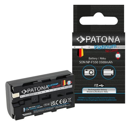 Platinum Battery with USB-C Input Sony F330 F530 F750 F930, Verzenden, Nieuw
