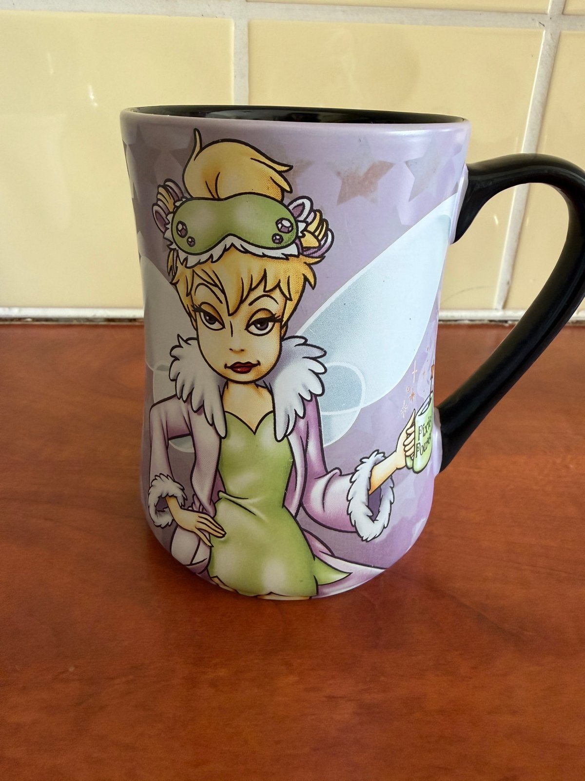 Tinkerbell Disneyland Parijs Mok - Mornings Aren't Magical, Ophalen of Verzenden, Gebruikt, Overige soorten, Overige typen