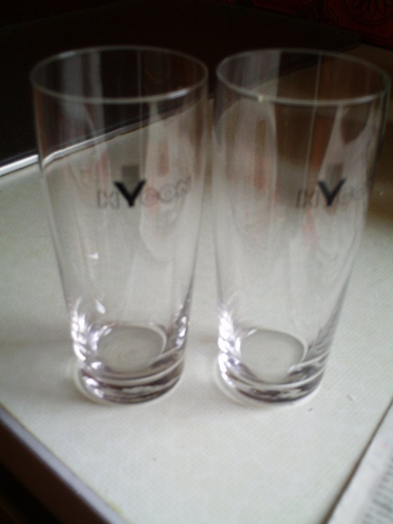 Shell - HYCON - bierglazen. Verzamelobject., Ophalen, Zo goed als nieuw, Bierglas