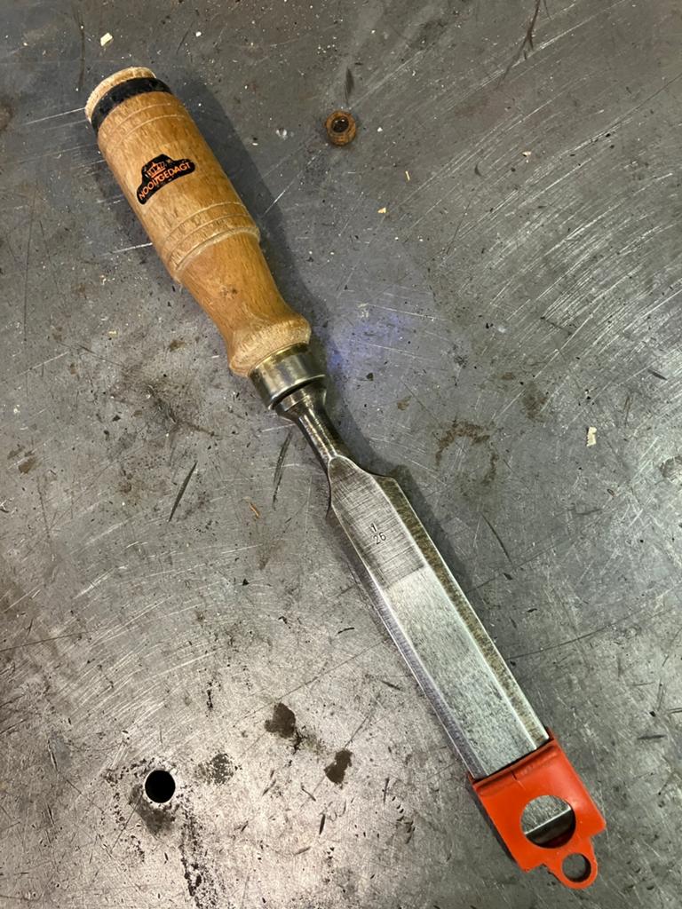NOOITGEDAGT 26 mm houtbeitel, Doe-het-zelf en Verbouw, Gereedschap | Handgereedschap, Ophalen of Verzenden, Zo goed als nieuw