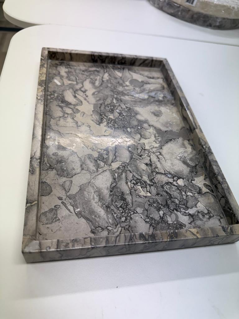 *NIEUW* Marmeren Tray 30x20 cm – Luxe Decoratief Plateau, Schaal, Nieuw, Ophalen of Verzenden, Rechthoekig