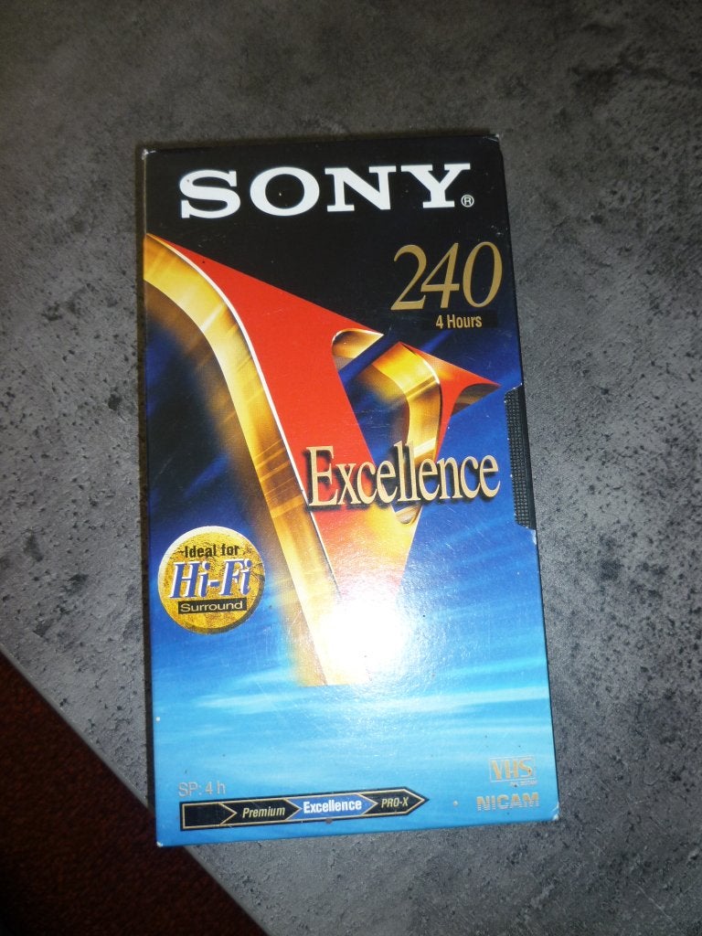 Videoband VHS Sony Excellence 4 uur nieuw. Leeg, Alle leeftijden, Ophalen of Verzenden, Nieuw in verpakking, Overige genres