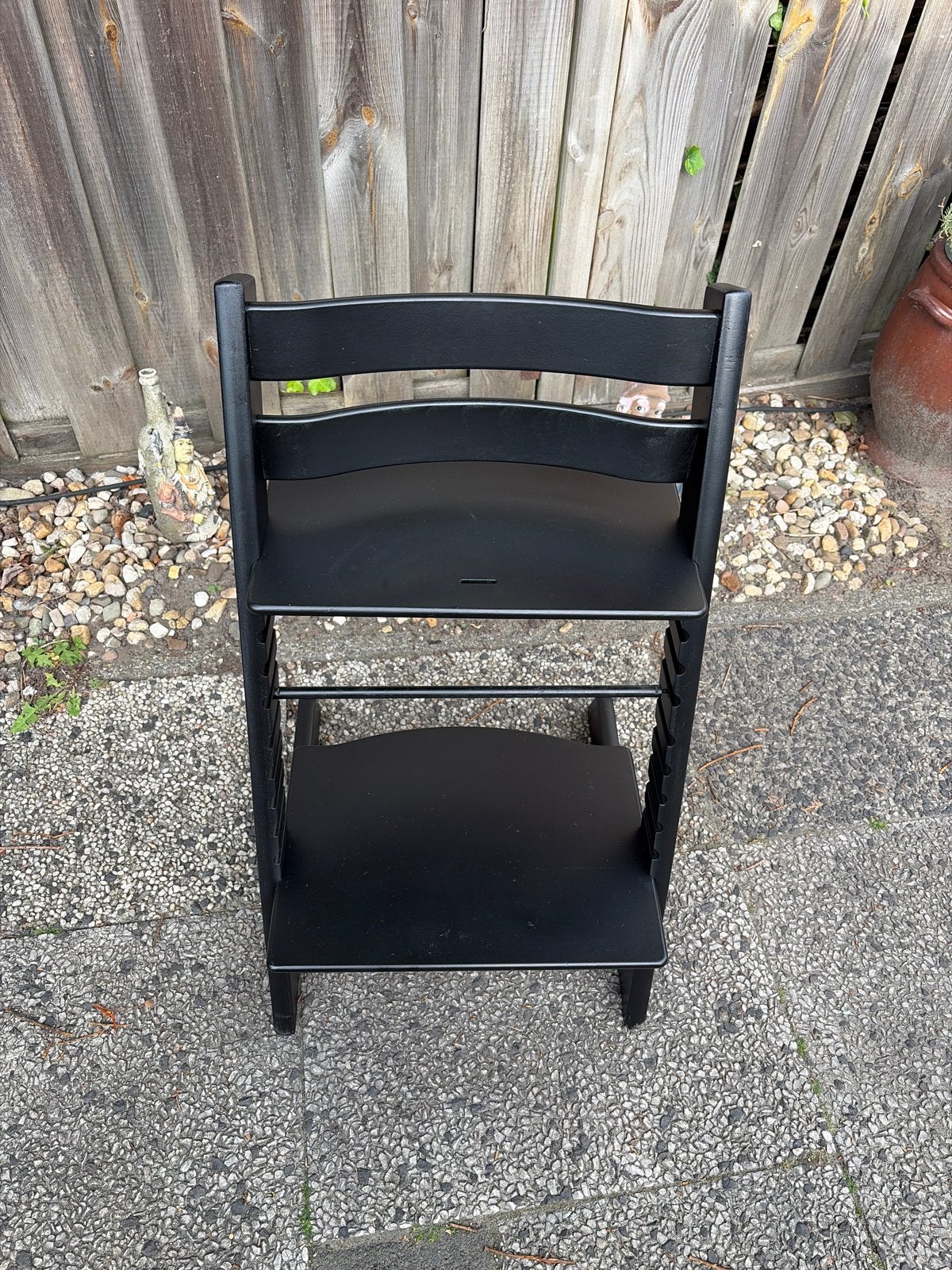 Stokke Tripp Trapp nieuw model zwart, Kinderen en Baby's, Ophalen of Verzenden, Gebruikt, Meegroeistoel, Aanschuifbaar