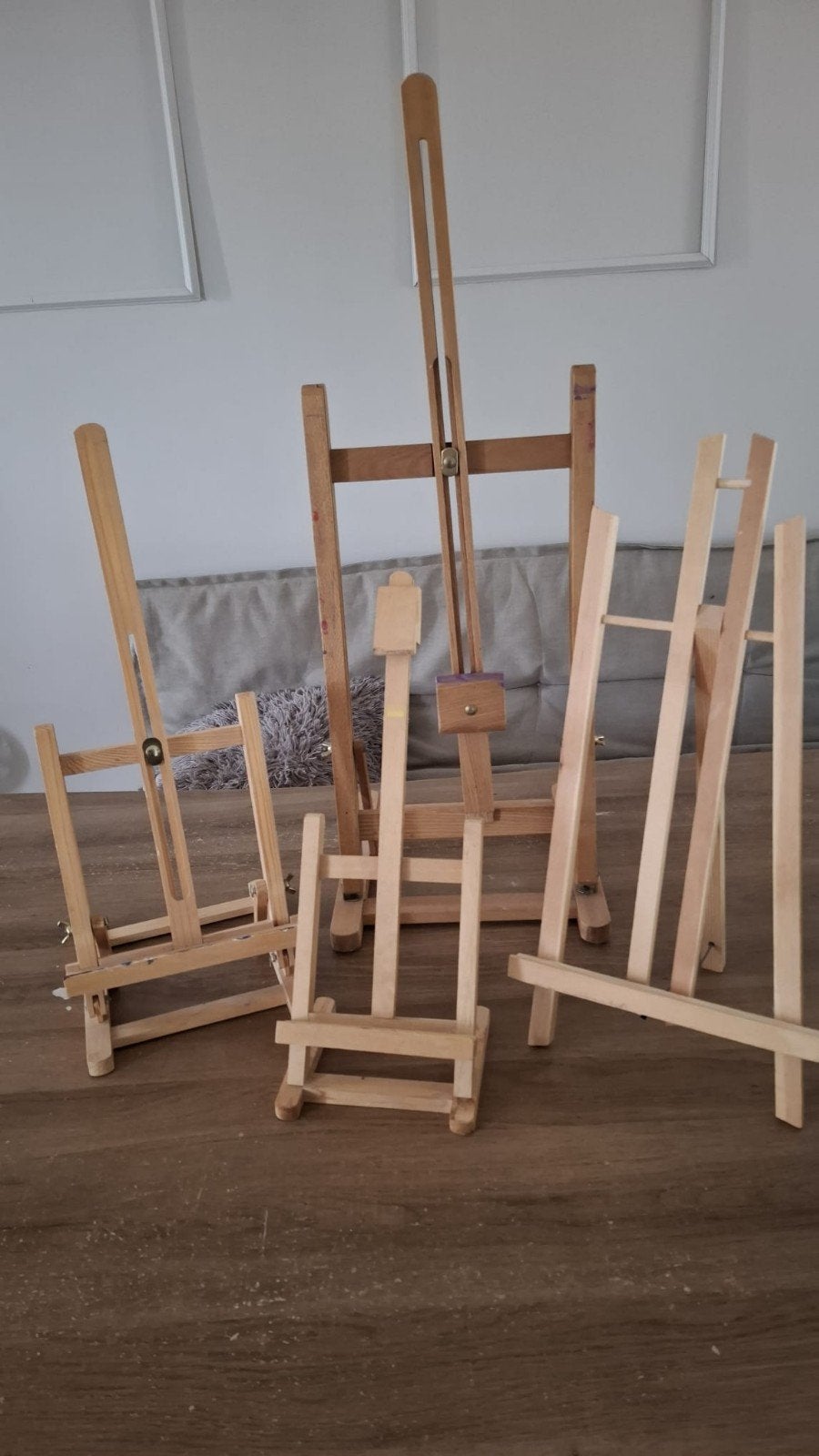 Diverse houten ezels voor schilderen en display, Ophalen, Gebruikt, Ezel