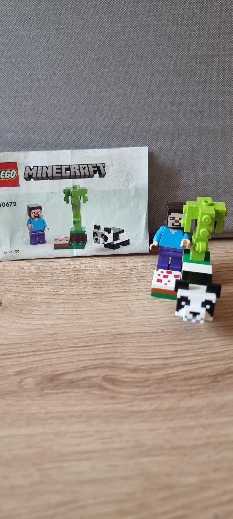 30672 LEGO Steve en Babypanda, Minecraft, Lego, Ophalen of Verzenden, Zo goed als nieuw
