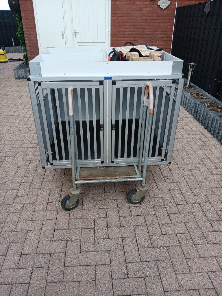 Dubbele hondenkooi / autobench, Ophalen, 110 cm of meer, 65 tot 100 cm, Hondenhok
