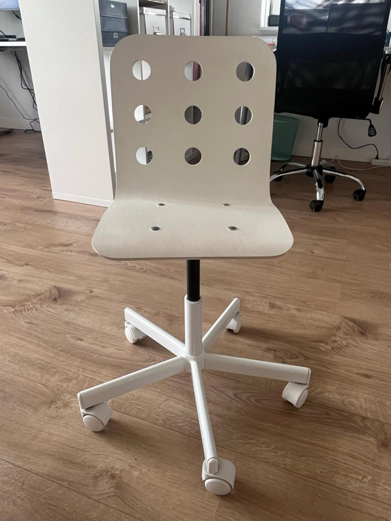 Witte bureaustoel IKEA, Huis en Inrichting, Bureaustoelen, Ophalen, Gebruikt, Wit, Bureaustoel