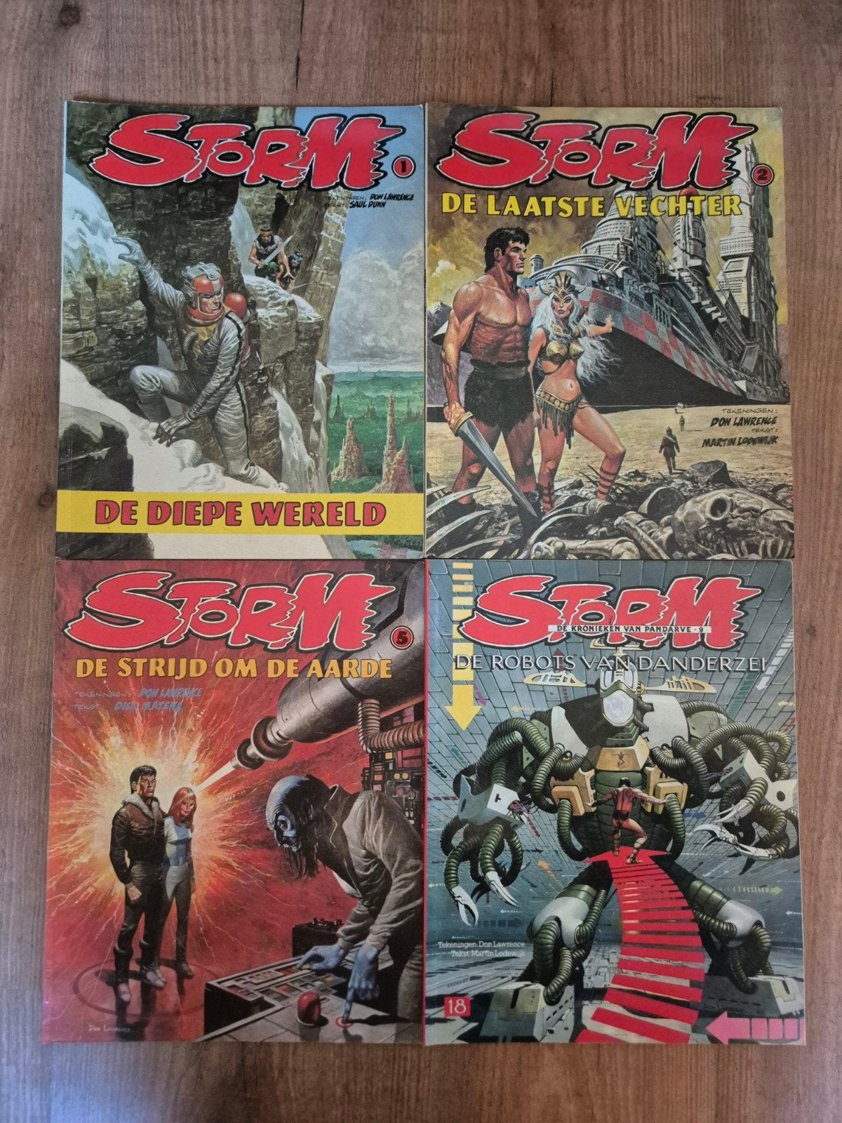 Storm Stripalbums Lot (4x): Deel 1, 2, 6 & 18 (Don Lawrence), Meerdere comics, Verzenden, Gelezen, Europa