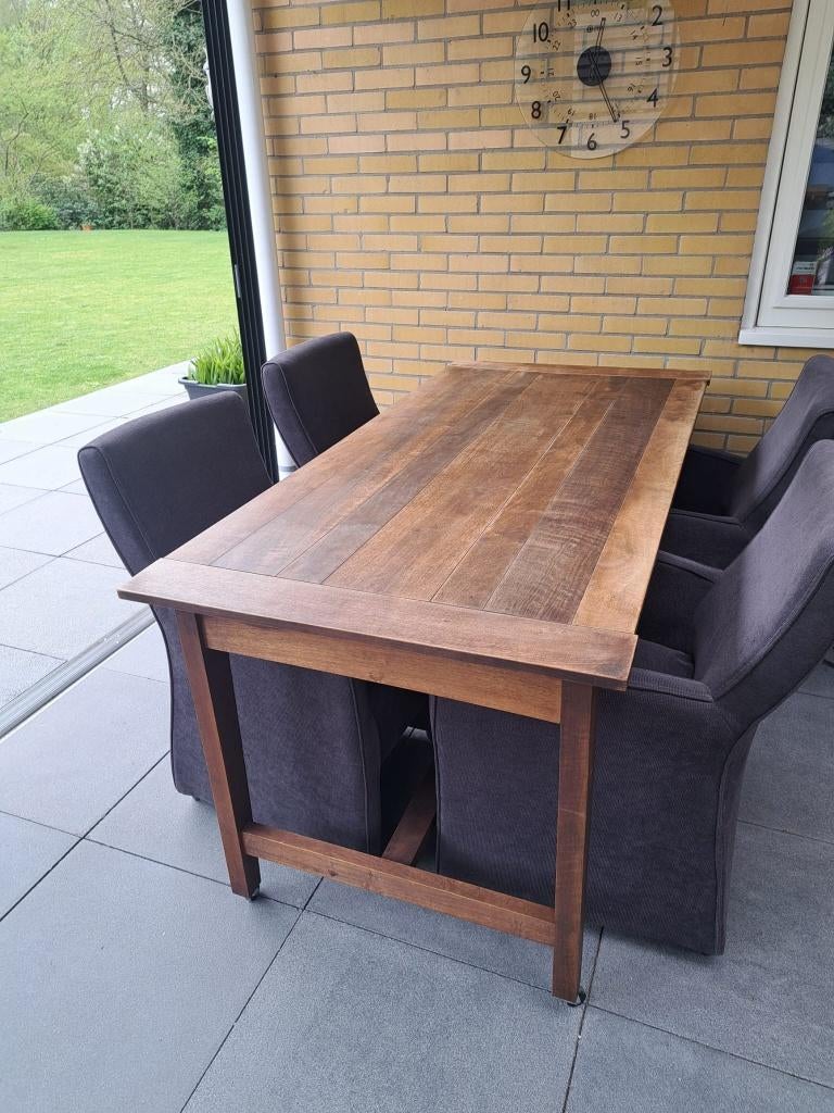 Eettafel, Ophalen, Gebruikt, 50 tot 100 cm, 150 tot 200 cm