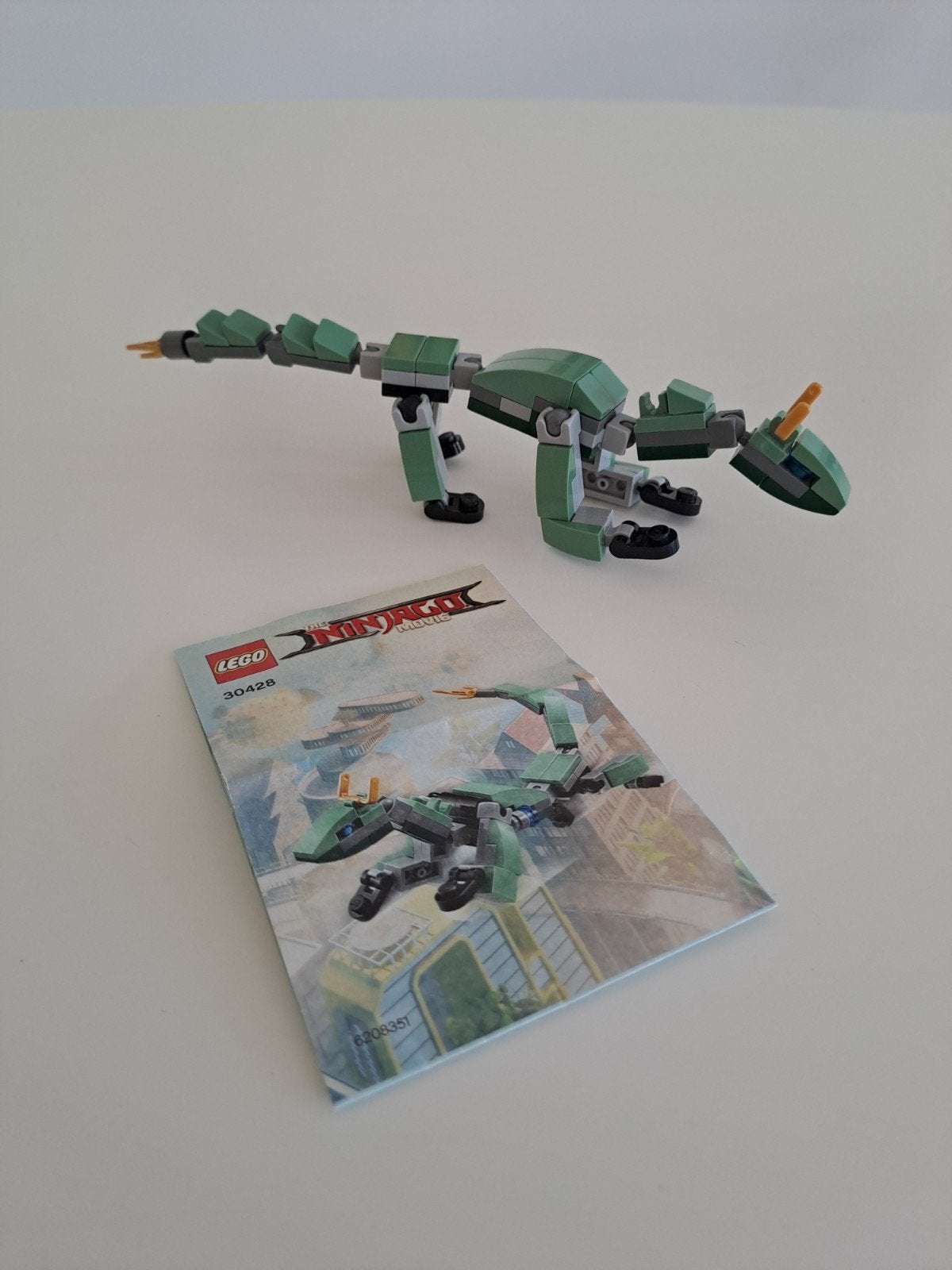 LEGO Ninjago Movie 30428 Groene Draak met handleiding, Gebruikt, Lego, Compleet, Ophalen of Verzenden