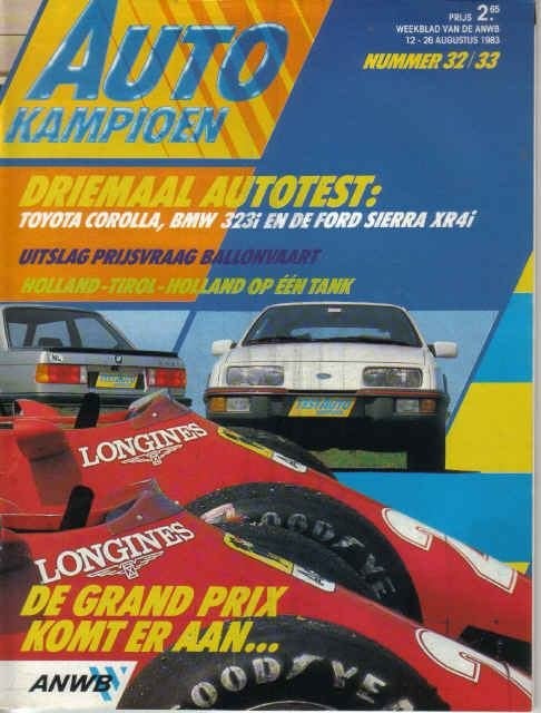Autokampioen 32/33 1983 : BMW 323i - Ford Sierra XR4i - Alfa, Ophalen of Verzenden, Gelezen, Algemeen