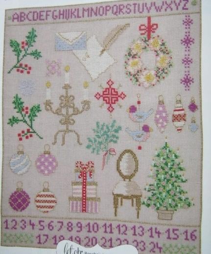 Borduurpatroon  Kerst merklap  nr 6079, Verzenden, Nieuw, Handborduren, Patroon