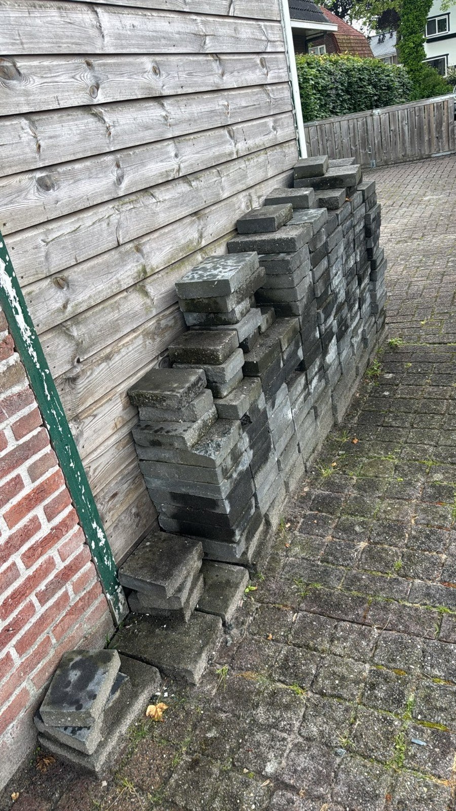 Restpartij stenen/tegels voor tuin of terras, Tuin en Terras, Tegels en Klinkers, Gebruikt, Beton, Terrastegels, 5 tot 10 m²