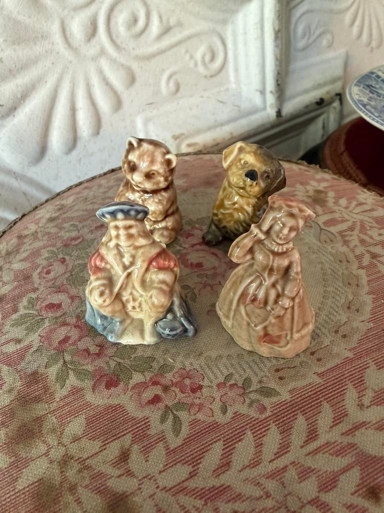 4 x Wade Whimsies England porseleinen beeldjes, Ophalen of Verzenden, Zo goed als nieuw, Dier