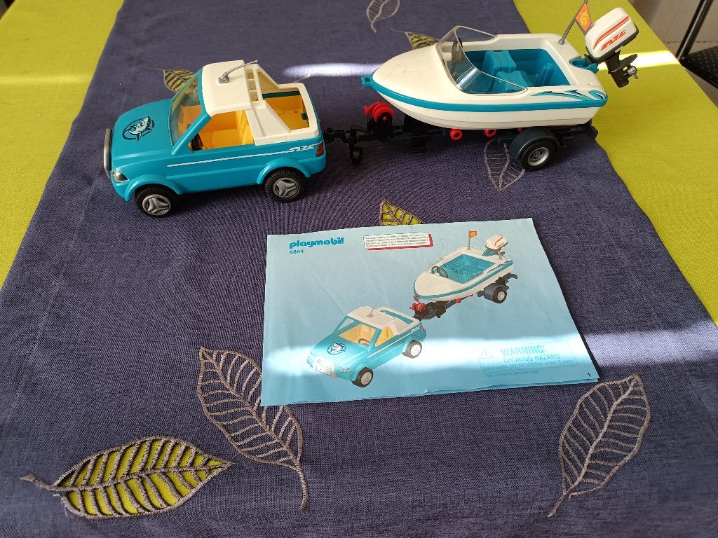 Playmobil 6864 auto met boot, Kinderen en Baby's, Speelgoed | Playmobil, Ophalen of Verzenden