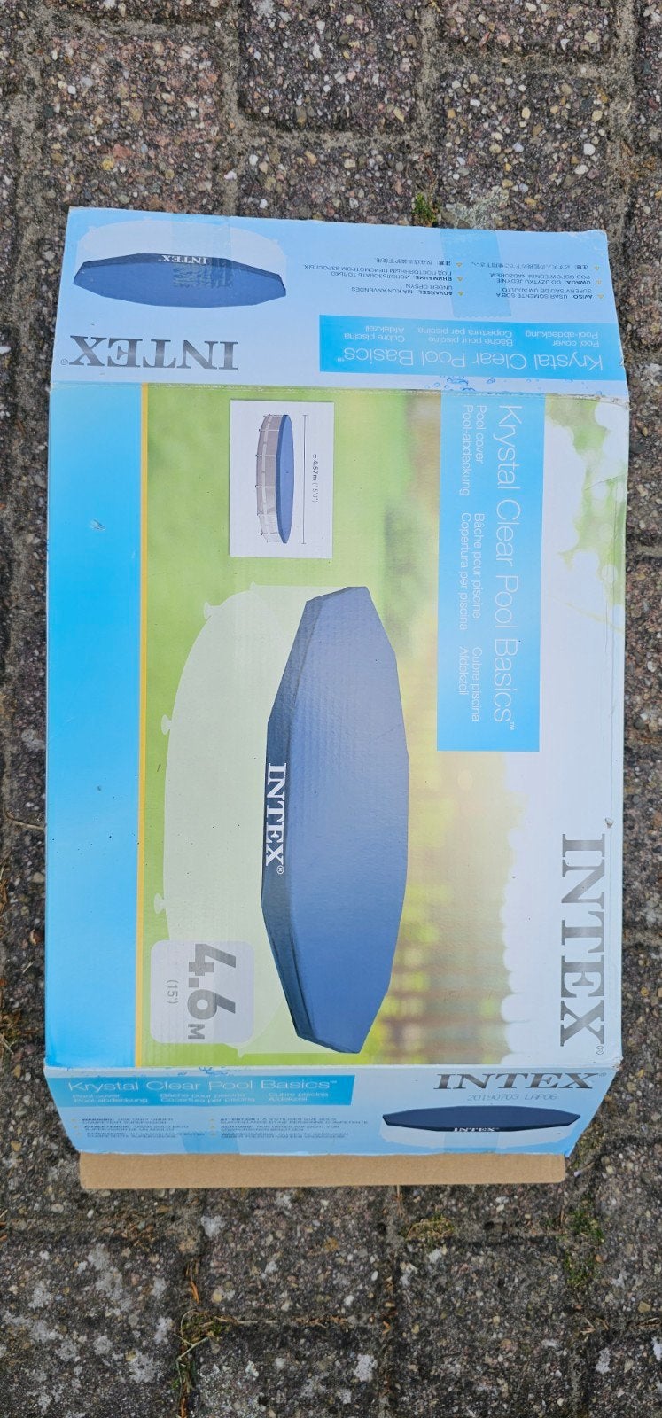 Intex Krystal Clear Pool Basics zwembadafdekking 4.57m, Tuin en Terras, Zwembaden, Ophalen, Minder dan 80 cm, Overige typen, Rond