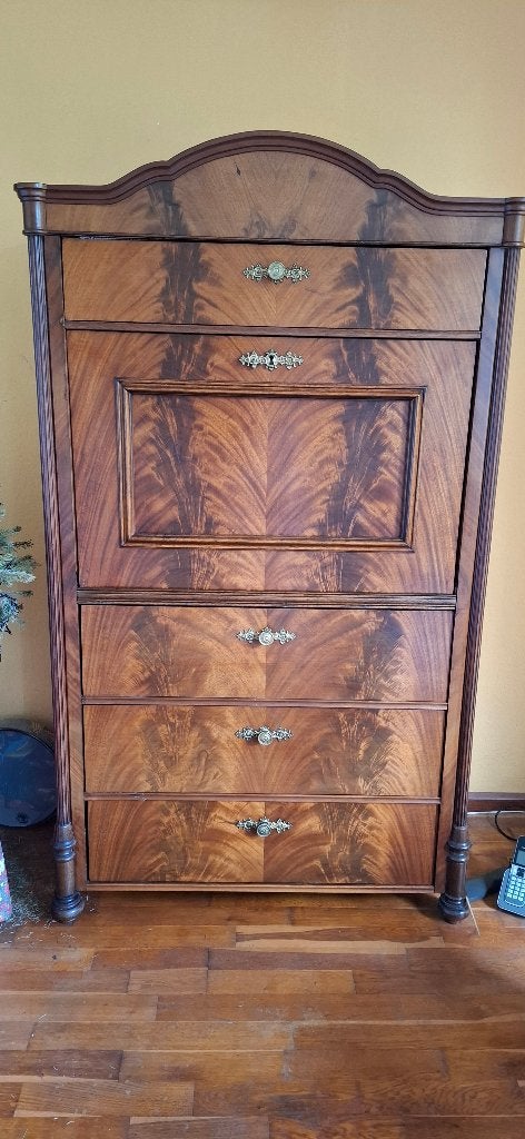 Antieke Biedermeier klepsecretaire, Ophalen
