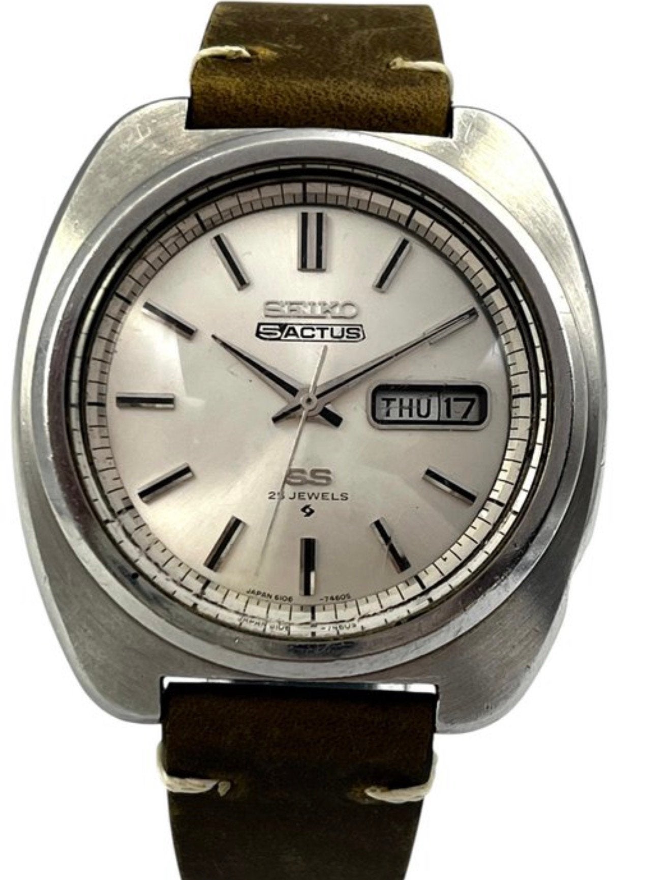 Vintage Seiko Actus, Ophalen of Verzenden, Staal, Seiko, 1960 of later