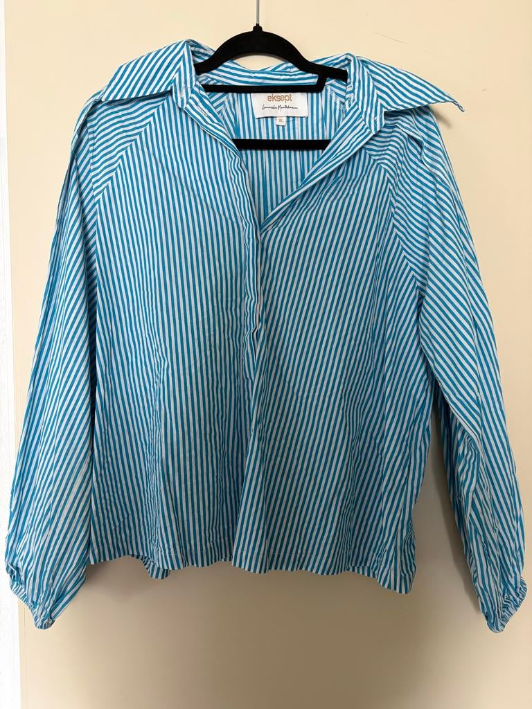Lonneke Nooteboom blouse XL z.g.a.n., Kleding | Dames, Ophalen of Verzenden, Zo goed als nieuw, Maat 46/48 (XL) of groter, Blauw