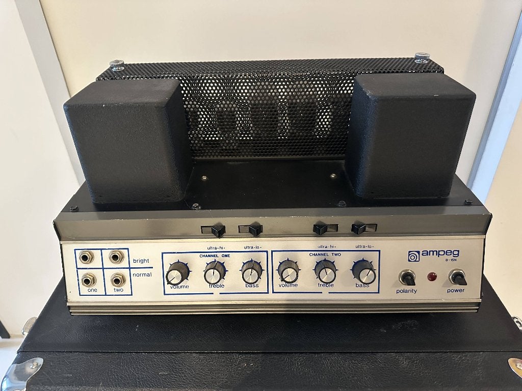 1969 Ampeg B-15N Bass Amp, Ophalen, Gebruikt, Basgitaar, Minder dan 50 watt