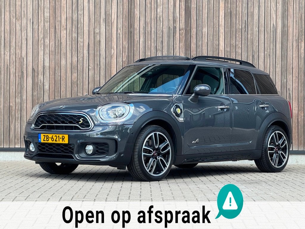 Mini Countryman 1.5 Cooper S E ALL4 Chili / Full Option /JCW, Gebruikt, Leder en Stof, Automatische klimaatregeling, Plug-in hybride