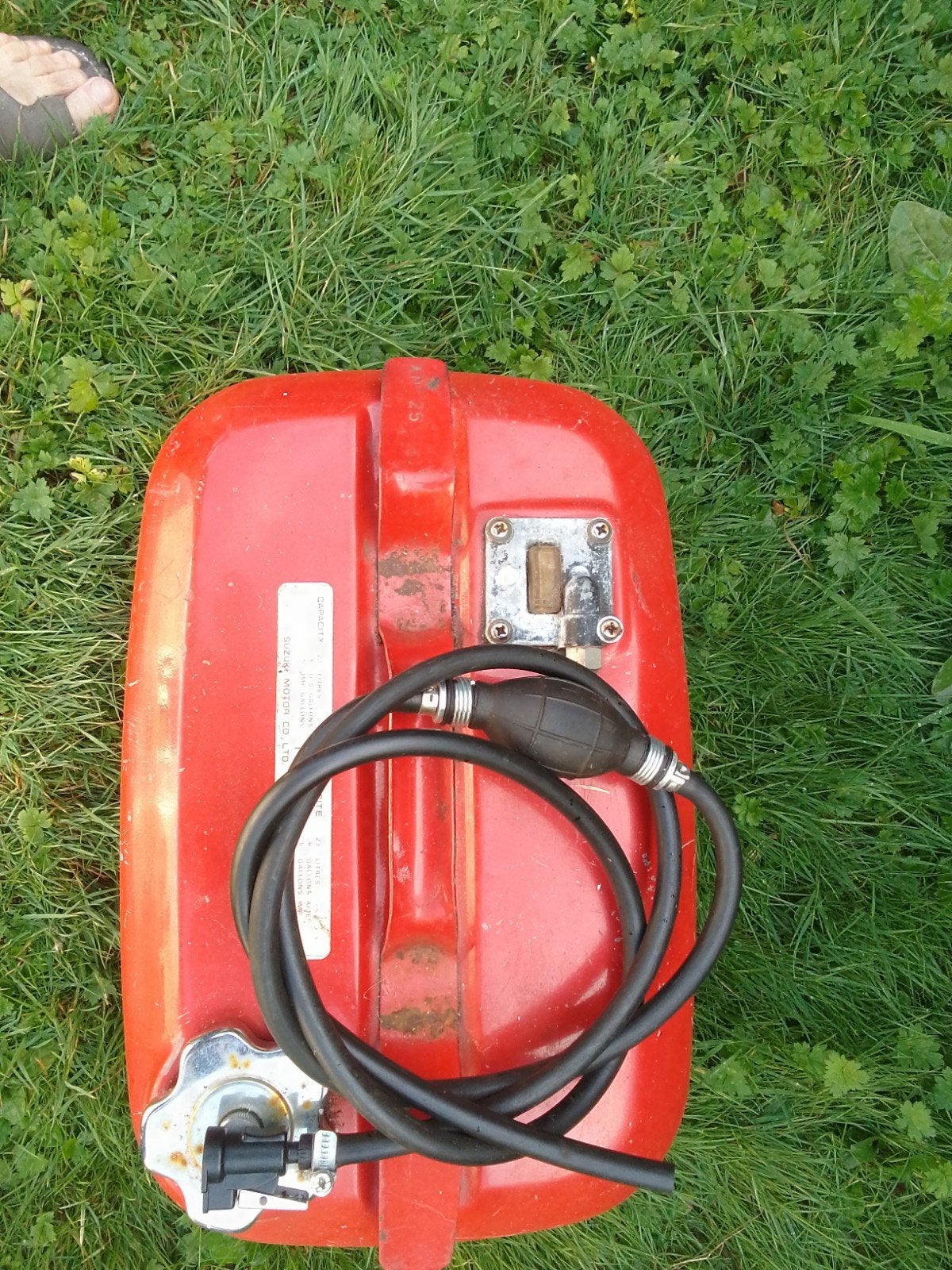 externe brandstoftank met slang, Watersport en Boten, Accessoires en Onderhoud, Ophalen, Gebruikt, Motor en Techniek