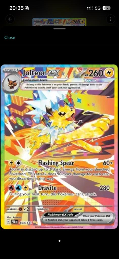 Terra jolteon ex, Ophalen of Verzenden