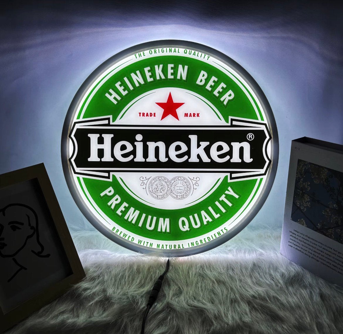 Neon led-verlichting  Heineken, Ophalen of Verzenden, Nieuw, Lichtbak of (neon) lamp
