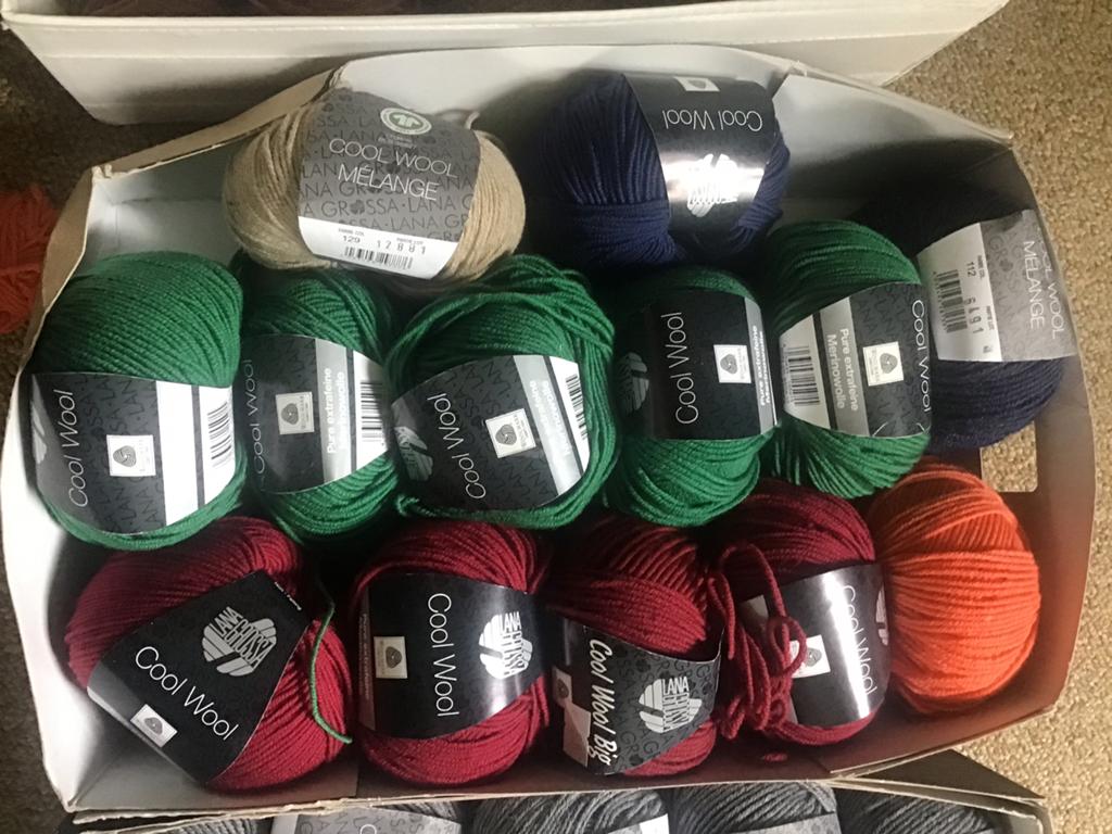 Grote partij 30 bol Lana Grossa Cool Wool Mélange wol, Ophalen of Verzenden, Zo goed als nieuw, Breien of Haken, Wol of Garen