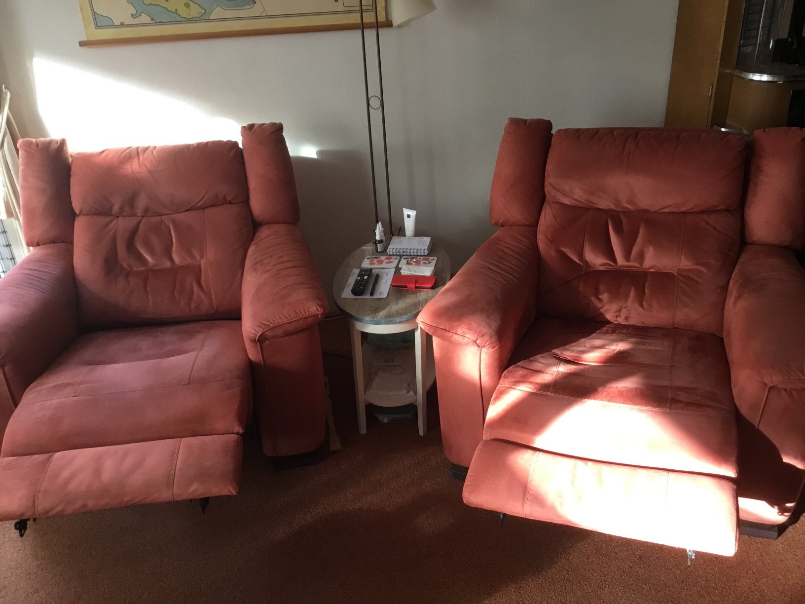 Twee relaxfateuils GRATIS, Ophalen, Gebruikt, Stof