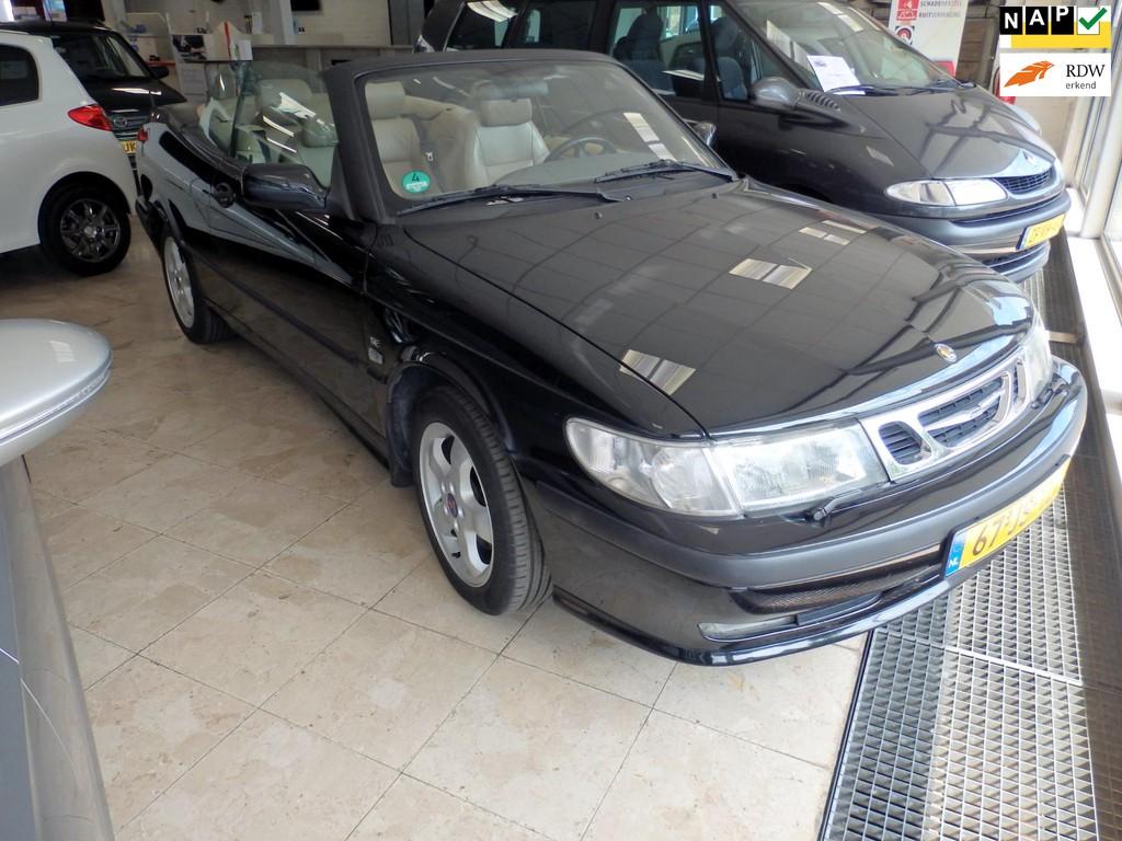 Saab 9-3 Cabrio 2.0t SE, Auto's, Saab, Voorwielaandrijving, Gebruikt, 4 cilinders, Zwart
